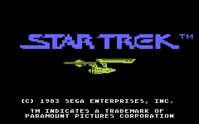 Star Trek - Strategic Operations Simulator (1983) (Sega) Screenshot